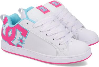 Жіночі кросівки DC Shoes Court Graffik, 40.5 EU, білий, рожевий, блакитний