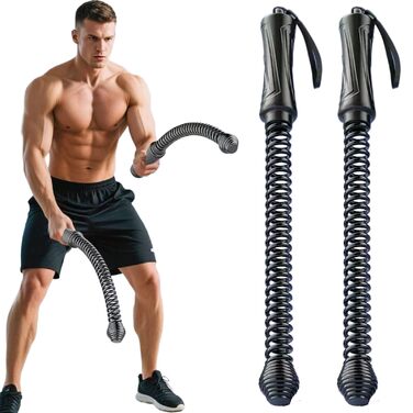 Бит-канат для фітнесу 2 шт., 43 x 3,5 см, сталь + PP, для силових тренувань