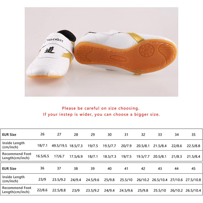 Взуття для тхеквондо Dilwe: дихаючі кросівки для кікбоксингу, тай-чі, конфу, для дорослих та дітей (34 розмір, довжина устілки 22 см)