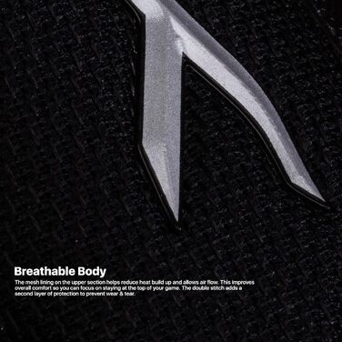 Професійне бадмінтонне взуття Hundred Court Star для чоловіків, чорно-червоне, 44 EU, не залишає слідів