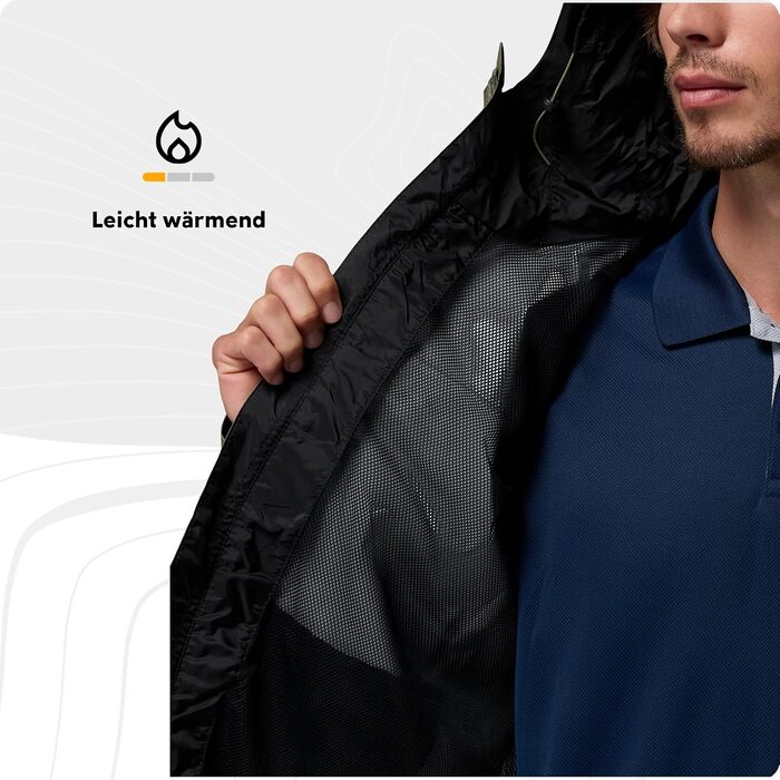 Чоловіча водонепроникна куртка Columbia Watertight II Rain Jacket, колір Stone Green, розмір L