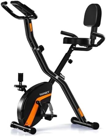 Складний велотренажер Heimtrainer 2025 з LCD-монітором та вимірюванням пульсу, максимальне навантаження 150/160 кг