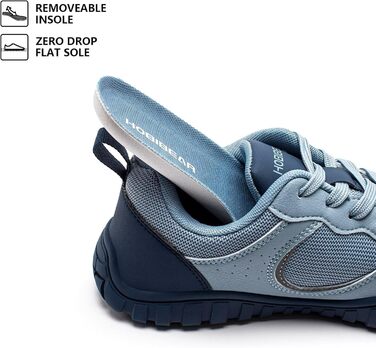 Взуття для фітнесу HOBIBEAR для жінок та чоловіків | Кросівки для трейлраннінгу з широкою передньою частиною | Синій, 39 EU