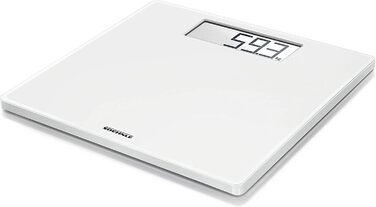 Електронні ваги для зважування Soehnle Style Sense Safe 100, з великою LCD-індикацією, нековзні ніжки, плоский дизайн, білі