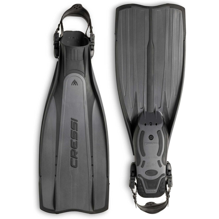 Ласти Cressi Pro Light відкритий п'ятка S/M (40/41) чорні/сріблясті для дайвінгу