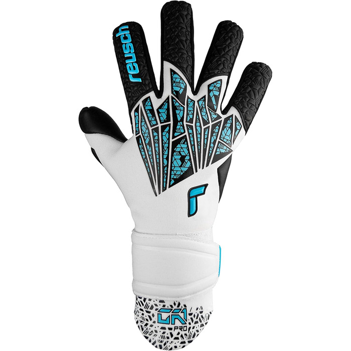 Воротарські рукавички Reusch GK1 Pro для дорослих, біло-сині, відмінний хват, внутрішній шов, розмір 10