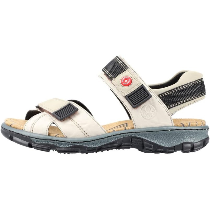 Жіночі сандалії Rieker 68851, класична модель, кремовий/грибний колір, розмір 37 EU