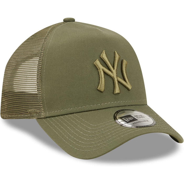 Кепка New Era New York Yankees з сіткою Olive A-Frame, регульована, універсальний розмір