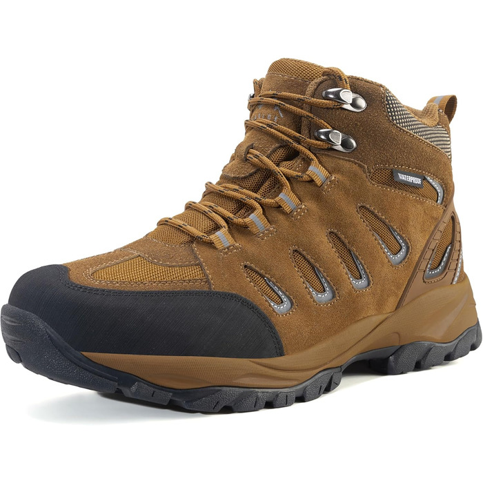 Чоловічі трекінгові черевики EARLDE, водонепроникні, легкі, для хайкінгу та активного відпочинку (41 EU, Коричневий)