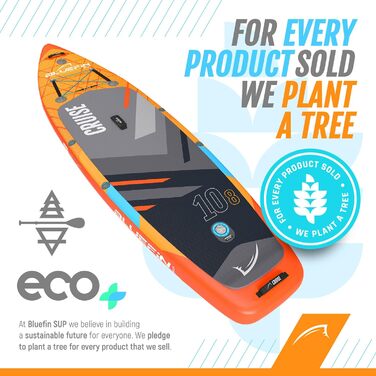Надувний  SUP-борд Bluefin Cruise 10'8: для дорослих, з аксесуарами Sunburst Orange