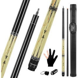 Більярдний кий HomeSeason з скловолокна, 147.3 см, професійний (з чохлом)