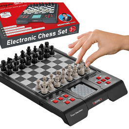 MILLENNIUM Schachschule M805 – навчальний набір для шахів, з інтерактивними вправами та посібником, для дітей, початківців та шкіл