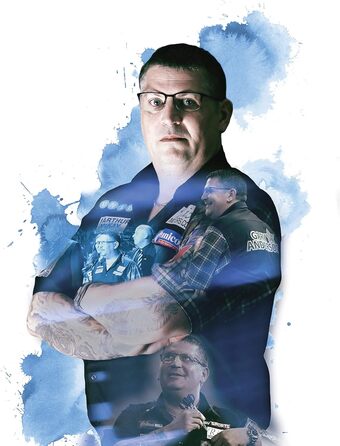 Дартси Unicorn Silver Star 80% вольфраму для чоловіків, Gary Anderson