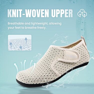 Водні черевики для плавання та відпочинку на пляжі - унісекс, бежеві, 41 EU