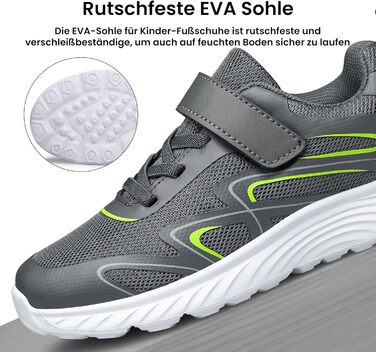 Дитячі кросівки Raoendis для хлопчиків та дівчаток: зручні, дихаючі, легкі спортивні тари для занять спортом та активного відпочинку (26 EU, темно-сірий)