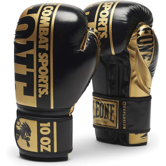 Боксерські рукавички Leone 1947 Nexplosion 10 oz (280 г) чорні