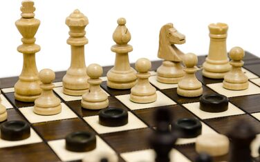 Набір 3в1 Шахи, Нарди, Дама Master of Chess XL 40 см, ручна робота, дорожній набір для дітей і дорослих