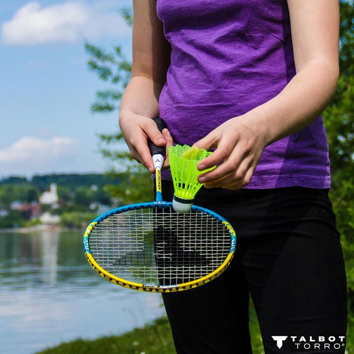 Набір для бадмінтону Talbot Torro® Junior 2-Attacker, блакитно-білий, універсальний розмір