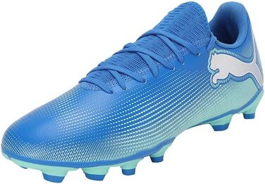 Кросівки футбольні PUMA Future 7 Play Fg/Ag, 40.5 EU, Hyperlink Blue/Mint/White