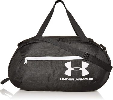Спортивна сумка Under Armour UA Roland Duffle MD для чоловіків, універсальна та міцна, зручні відділення, чорна/біла, One Size