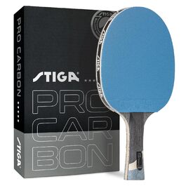 Ракетка для настільного тенісу STIGA Pro Carbon Performance - професійна карбонова ракетка для турнірів, червоно-синя