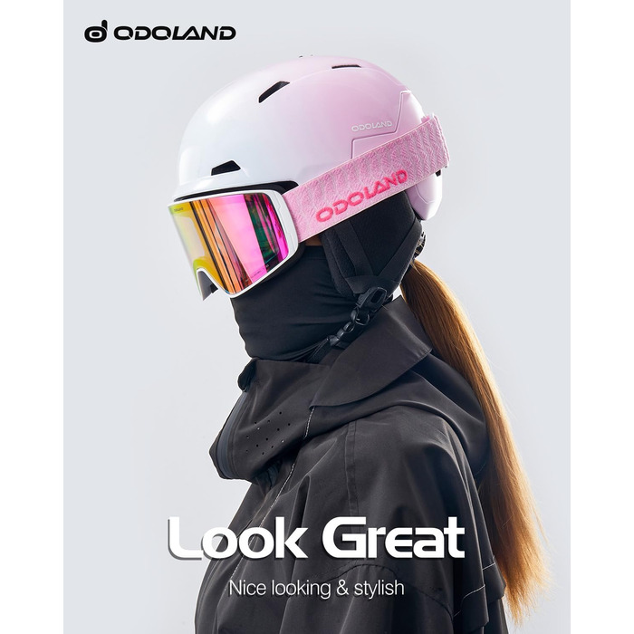 Шолом гірськолижний/сноуборд Ololand, унісекс, рожевий градієнт, M (55-59 см)