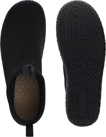 Водні черевики Whitin для жінок та чоловіків, чорні, швидковисихаючі, з товстою підошвою, розмір 38 EU