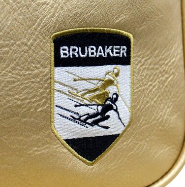BRUBAKER Super St. Moritz сумка-рюкзак для лижних черевиків і шолома з окремим відділенням для взуття, чорна з золотом