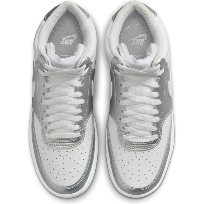 Кросівки Nike Court Vision Mid для чоловіків, білий/металевий срібло, 41 EU