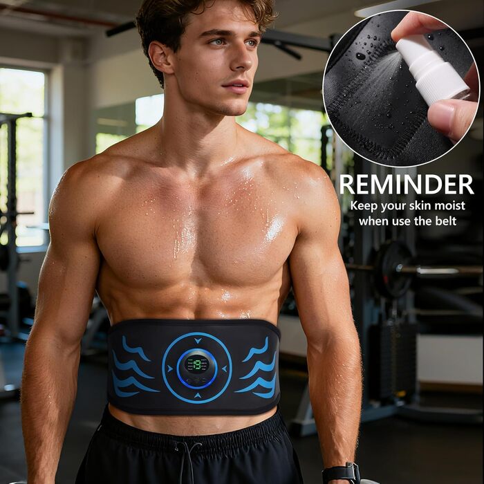 EMS тренажер для пресу, електричний, 12 режимів, 20 інтенсивностей, для розвитку м'язів пресу, Zero Hard Homeful