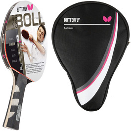 Професійна ракетка для настільного тенісу Butterfly® Timo Boll Platin 85025 з кейсом, ITTF сертифікована, анатомічна ручка, для змагань та досвідчених гравців