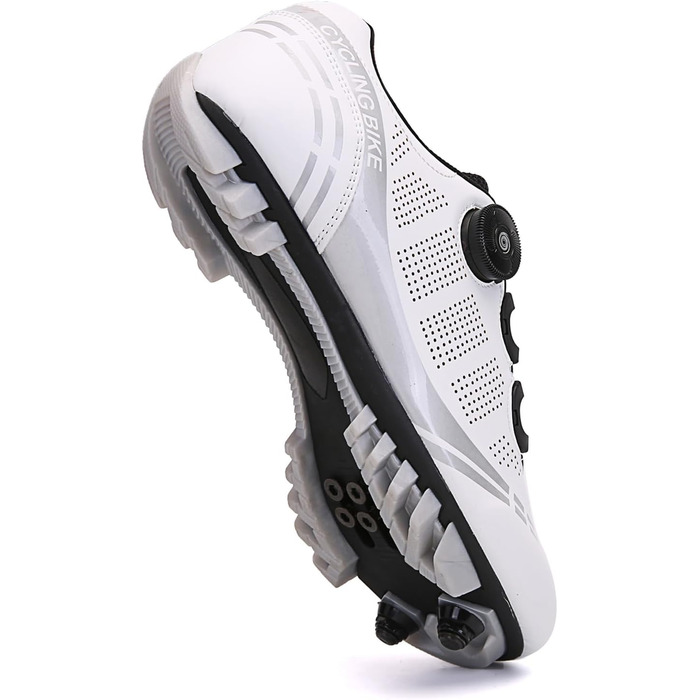 Чоловічі велотуфлі для гірського велосипеда, сумісні з Shimano SPD, 45 EU, білі