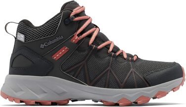 Черевики для туризму жіночі Columbia Peakfreak II Mid Outdry WP, сірі (Dark Grey x Dark Coral), 42 EU