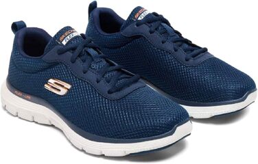 Чоловічі кросівки Skechers Burns-Agoura, 47.5 EU, темно-синій/помаранчевий