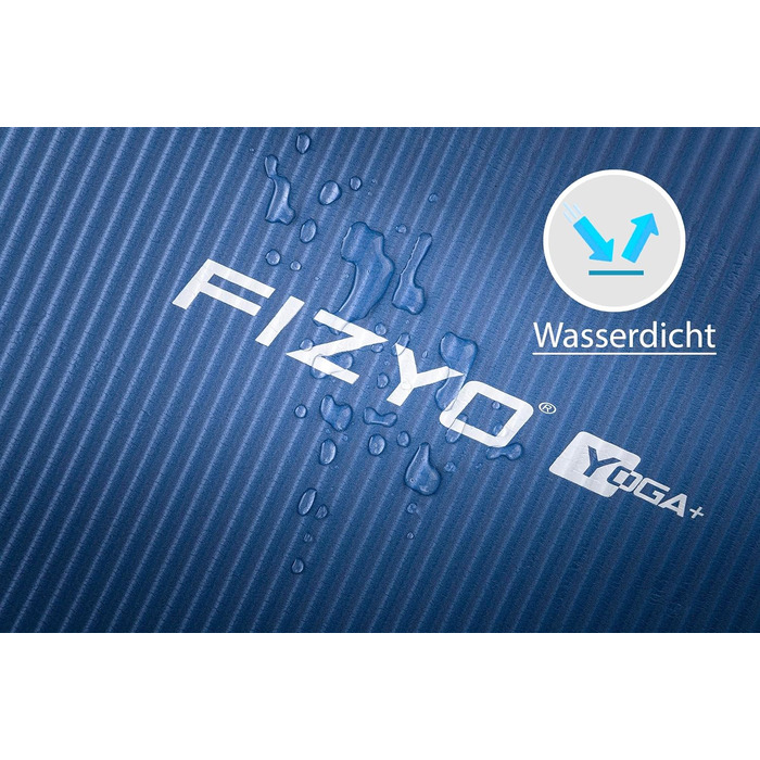 Килимок для йоги та фітнесу FIZYO FITYO, синій, NBR, 183x61x1 см — гімнастичний, тренувальний, для йоги, тренувань, відпочинку та релаксації