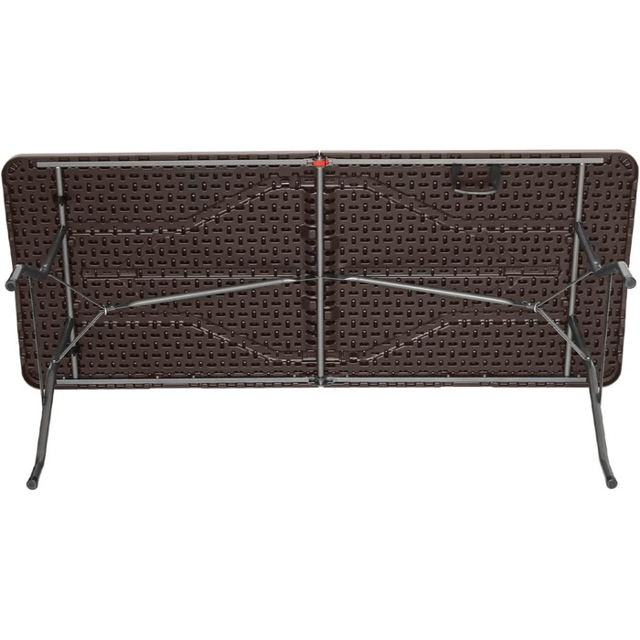 Розкладний стіл THINIA HOME прямокутний, ефект дерева 180x74x74 см
