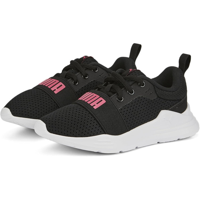 Дитячі кросівки PUMA Wired Run PS - унісекс, чорний/рожевий, 35 EU
