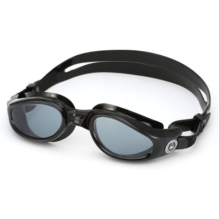 Окуляри для плавання Aqua Sphere Kaiman Regular Fit, прозорі лінзи, чорна оправа