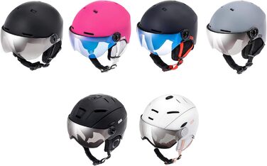 Шолом гірськолижний дитячий/жіночий/чоловічий Meteor, розмір M (55-58 см), білий