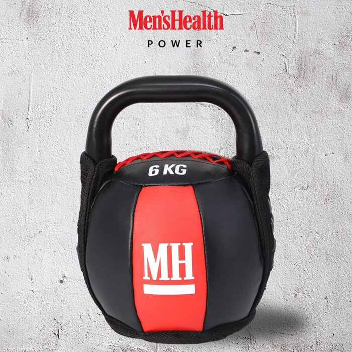 Гиря Men's Health Power Soft 6 кг з тканинним покриттям для кросфіту та функціонального тренування