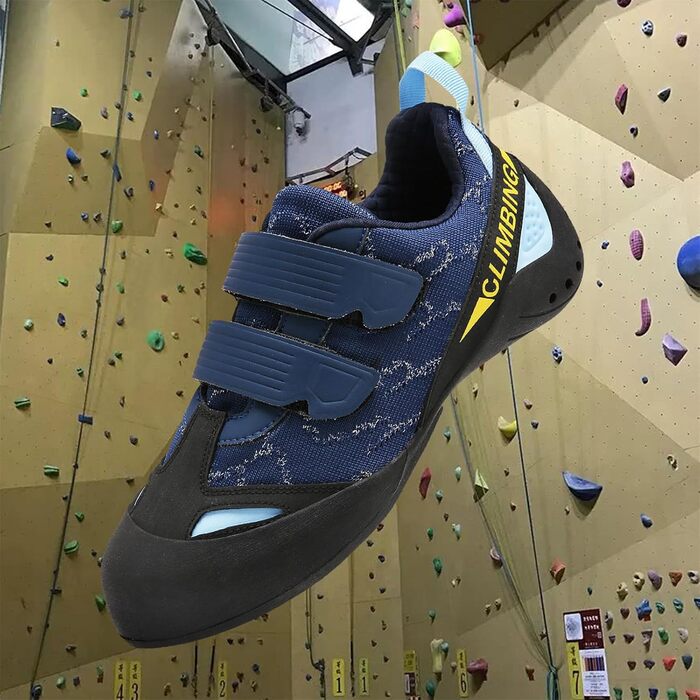 Кріпильні черевики для скелелазіння: чоловічі, жіночі, дитячі. Для початківців та професіоналів. Блакитний колір, розмір 44 EU.