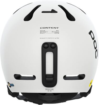 Лижний та сноуборд шолом POC Fornix MIPS, захист, матовий білий, розмір XL-XXL (59-62 см), легкий, для фрірайду і туризму