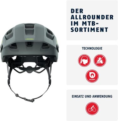 Велошолом ABUS MoDrop для MTB, міцний, з вентиляцією, унісекс