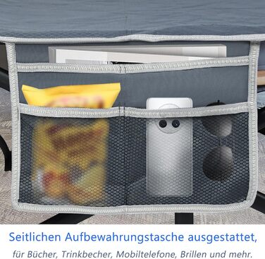 Складне кемпінгове ліжко YRHome для відпочинку на природі: надійне металеве каркас, міцна тканина Oxford 600D, з кишенею та сумкою для перенесення (190x62x38 см, до 250 кг)