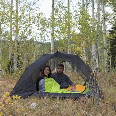 Спальний мішок TETON Trailhead -7°C / +20°F Ultraleicht, помаранчево-сірий, короткий