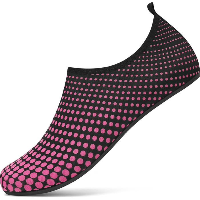 Аквашузи для плавання та йоги: легкі, швидковисихаючі, з антиковзким покриттям для жінок та чоловіків (39 EU), рожево-червоні