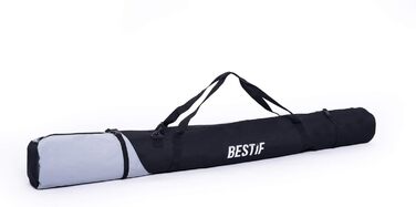 Набір для перевезення лиж та черевиків Skitasche: водонепроникний мішок для лиж до 175 см та сумка для черевиків | Чорний