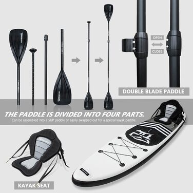 SUP дошка Tigerxbang надувна з повним комплектом аксесуарів для Stand Up Paddling