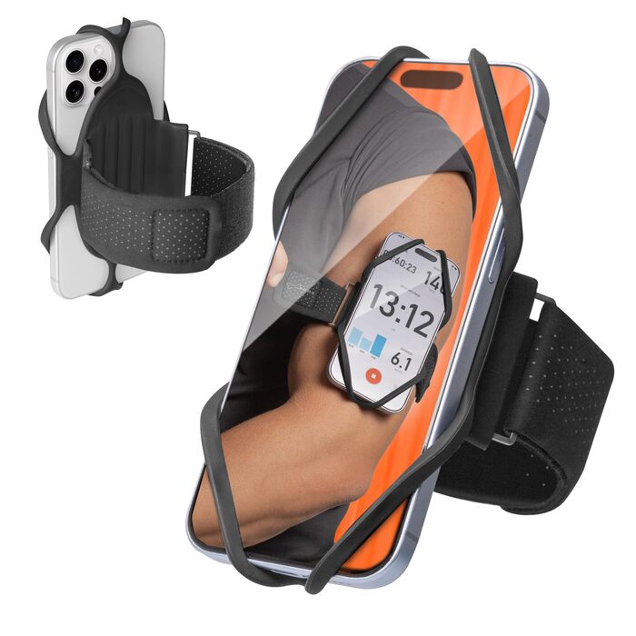 Спортивний браслет для телефону Bone Run Tie 3 - зручний фітнес-аксесуар для бігу, сумісний з iPhone 4.7-7.2 дюймів (S, розмір руки 20-30 см)