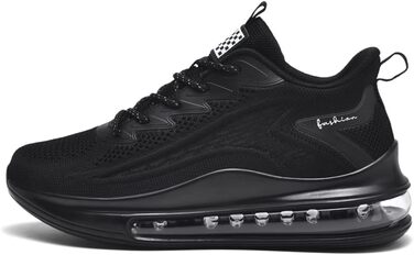 Спортивні кросівки LIN&LE для чоловіків та жінок: бігові, для занять спортом, повсякденні. Розмір 48 EU, чорний колір